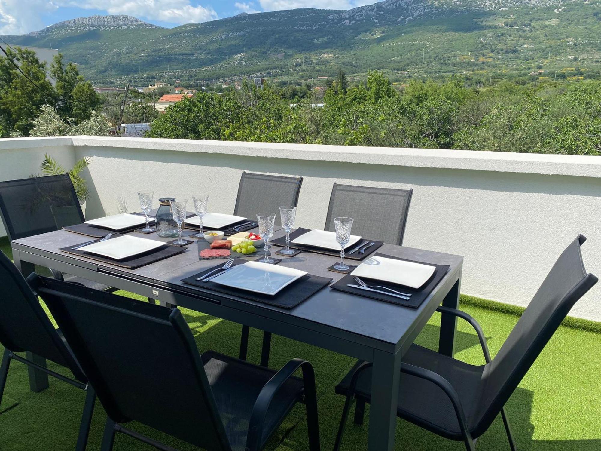 Apartment Milena Kastela Mit Whirlpool Екстер'єр фото